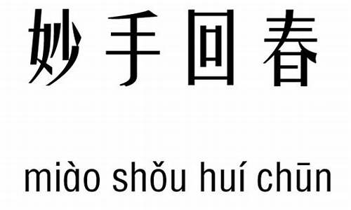 妙手回春造句_妙手回春造句子