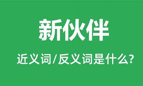 伙伴的近义词是什么_伙伴的近义词是什么 二年级上册